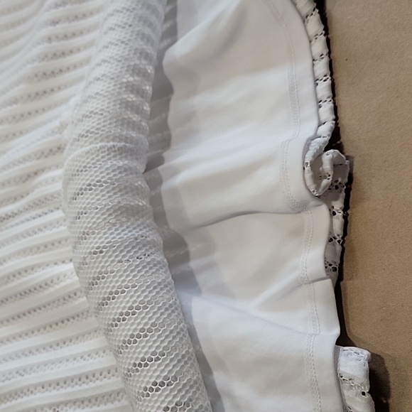 Apt. 9 Size 10 White Sleeveless V-Neck Fit & Flare Mesh/Lace Dress, NEW with Tag - Picture 12 of 16